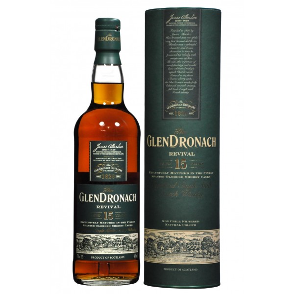 Glendronach 15 years old Revival Sherry Cask 46% vol 70 cl