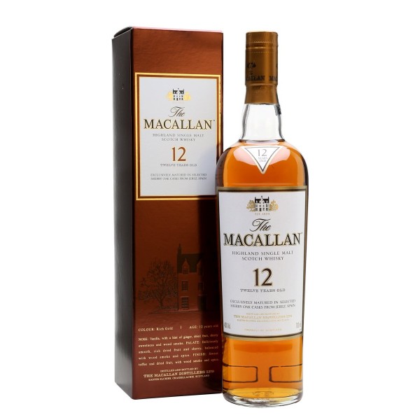Macallan 12 years Sherry Oak 40% vol 70 cl