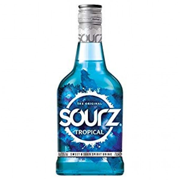 Sourz Spirited Tropical Blue Liqueur 15% vol 70 cl
