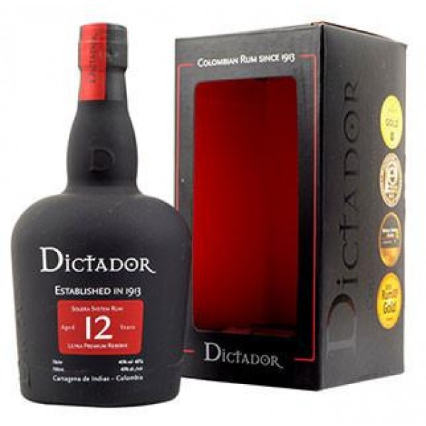 Dictador Rum 12 Years old Colombiana 40% vol 70 cl
